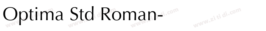 Optima Std Roman字体转换